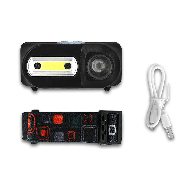 Xmund HL8 700LM XPE+COB LED Smart Sensor HeadLamp USB Interface Waterproof Outdoor Camping Hiking Cycling Fishing Light