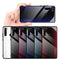 Bakeey Carbon Fiber Gradient Color Tempered Glass Protective Case for Xiaomi Redmi Note 8