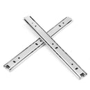 2Pcs 27mm Ball Bearing Drawer Runners Slides Side Full Extension Slide Drawer Slides