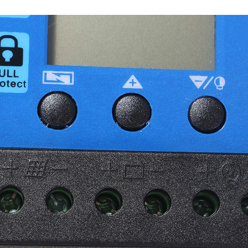 10A-60A 12V/24V Solar Panel Charger Controller Battery Regulator Dual USB LCD Display Solar Charge Controller