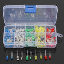 5 x 375pcs Each Box 3MM 5MM LED Light Emitting Diode Beads Resistance Lights Kits Bulb Lamp