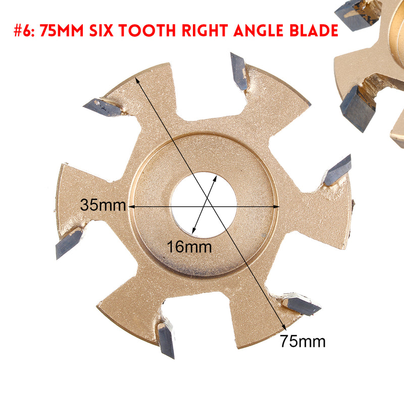 75/85/90/100mm Wood Carving Cutter Disc Blade Teeth Power for 16mm Angle Grinder Milling Tool