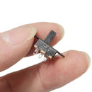 10Pcs Black Mini Size SPDT Slide Switches On-Off 100V 2A DIY Material