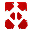 Drillpro 6pcs Triangle Welding Positioner Magnetic Fixed Angle Soldering Locator Without Switch