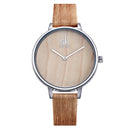 SK K0078 Creative Women Wrist Watch Simple Design Leather Strap Quartz Watches
