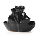 Lotus Backflow Incense Burner Holder Ceramic Glaze Fragrant Cone Censer Home Furnace Decor