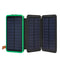 20000mAh Solar Panel Solar Charger 5W 5V/2A Foldable Solar Panel Charger Dual USB Mobile Portable Power Bank
