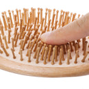 Natural Beech Hair Brush Wooden Mane Massage Comb