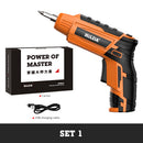 HILDA 4.2V Cordless Electric Screwdriver Lithium Battery Screwdriver with Twistable Handle