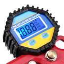 0-150psi LCD Digital Portable Tire Inflator Pressure Gauge Tester Air Chuck Hose