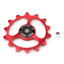 14T Tooth Bike Transmission CNC Aluminum Alloy Outdoor Bearing Tension Wheel Wheel Rear Bike Bicycle Cycling