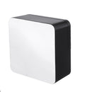 DS-6613 Square HD Mirror Alarm Clock Multifunction Digital Alarm Clock Mute LED Mirror Clock Makeup Mirror