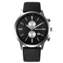 NORTH 6008 Fashion Men Quartz Watch Casual Leather Strap Bussiness Wristwatch