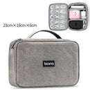 Boona 23cm*16cm Digital Accessories Storage Bag U Disk Memory Card USB Cable USB Charger Organizer Travel Bag