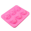 6 Rose Shapes Silicone Lollipop Baking Mold Tray 1pcs Pop Cake Stick Mould For Party Cupcake Baking