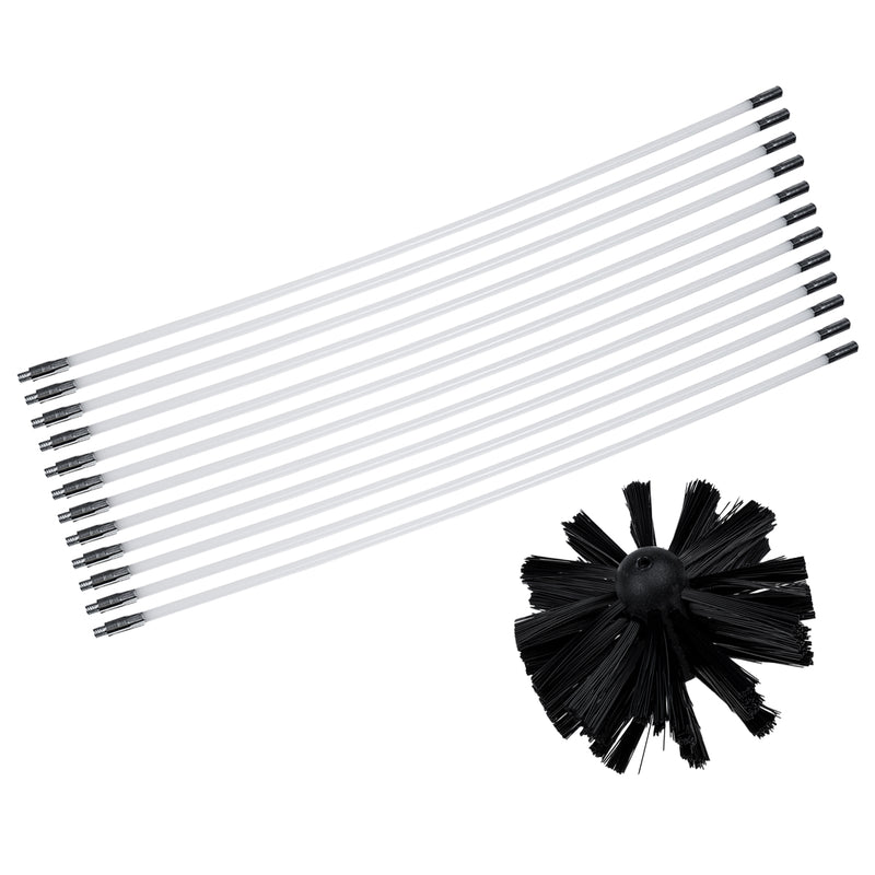 Chimney Cleaning Brush Set Chimney Pipe Inner Wall Cleaner Brush Bendable Flexible Cleaning Tools