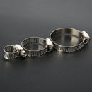 60Pcs Pipe Clamps Stainless Steel Hose Clips Fuel Hose Pipe Clamp Worm Drive Durable Anti-oxidation