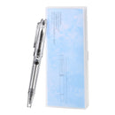 PENBBS 268 Transparent Resin Vacuum Filling Fountain Pen Fine Nib