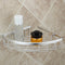 Aluminium Wall Mounted Bathroom Corner Shower Caddies Storage Shelf Rack Holder