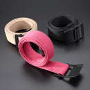 ZANLURE 120cm Adjustable Canvas Tactical Belt Leisure Waist Belts with Zinc Alloy Buckle