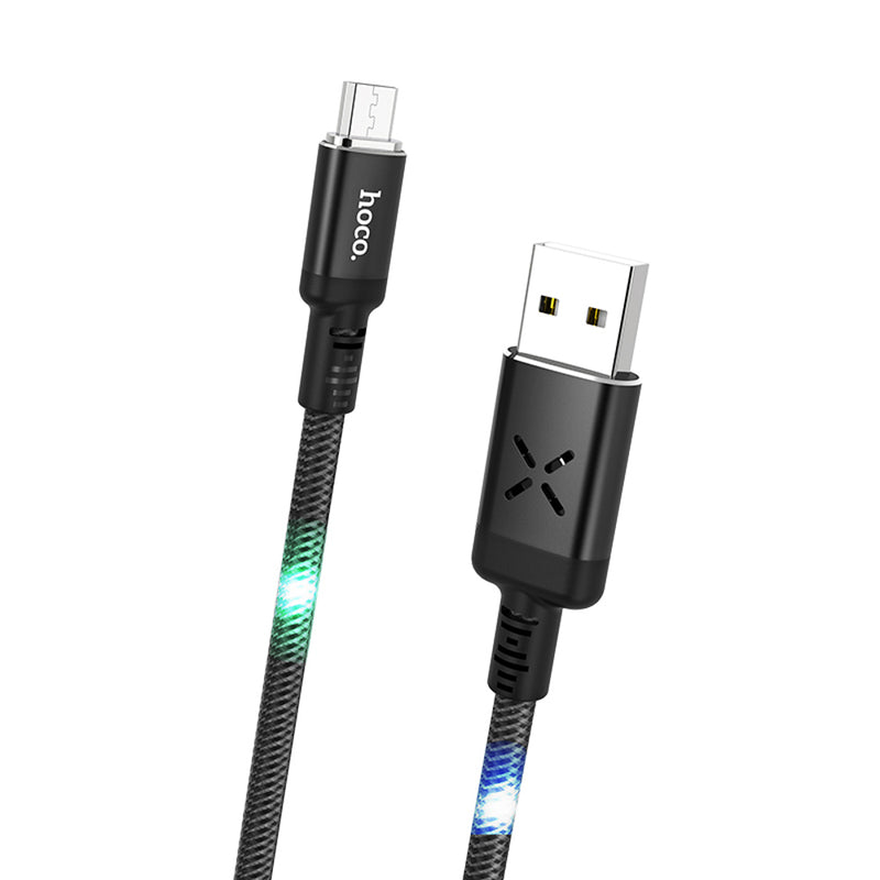HOCO U63 Micro USB Charging Data Sync With Backlight Cable for Tablet Smartphone 1.2M
