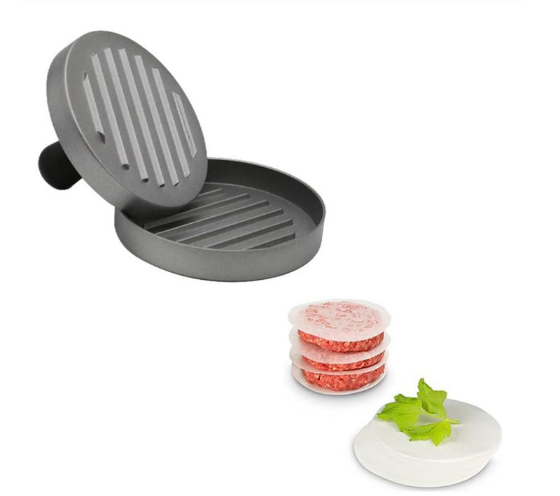 Honana KC-618 Round Shape Hamburger Press Aluminum Alloy Hamburger Meat Press Mold