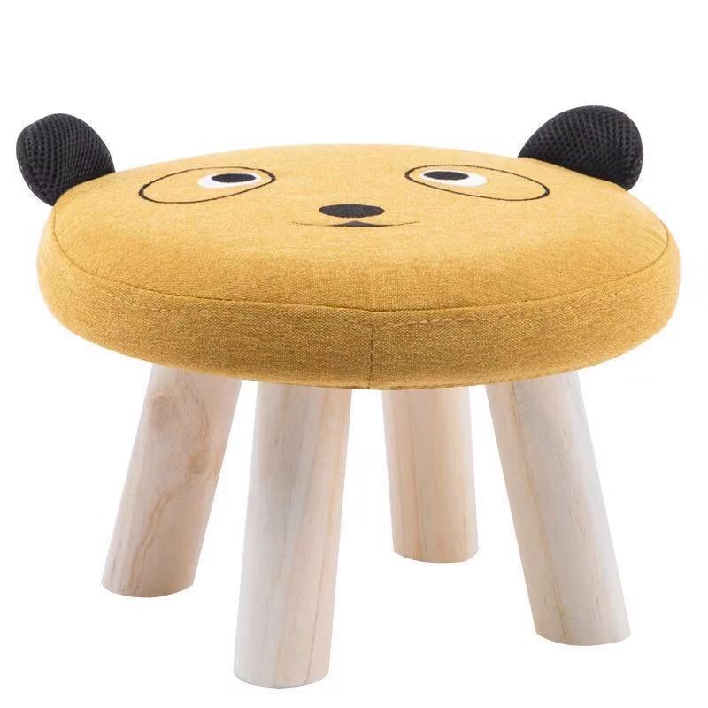 Baby Sofa Round Stool Solid Wooden Bear Chair Home Furniture