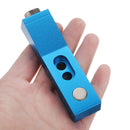 Aluminum Alloy One-hole Pocket Hole Jig with Magnet 9.5mm Oblique Hole Drill Guide Woodworking Tool