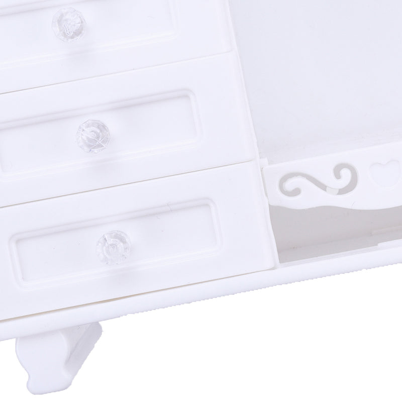 Kids Chlid Miniature Wardrobe DIY Doll House Bedroom Furniture Clothes Hangers Storage Toys