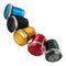 Excellway 5A/16V 12mm 2Pin Button Switch Stainless Steel Momentary Push Button Switch Flat Top 5 Color