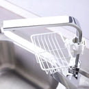Mini Drain Rack Kitchen Sink Faucet Sponge Soap Cloth Storage Dish Drying Holder Shelf