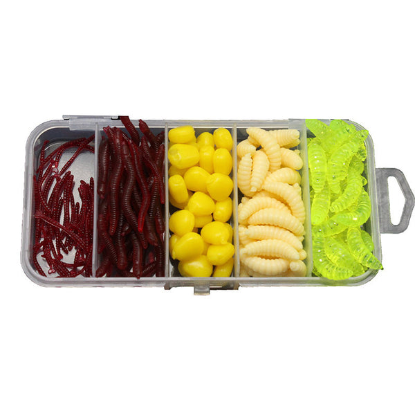 ZANLURE 161 Pcs Mini Fishing Lure Artificial Soft Fishing Bait Portable Fishing Tackle
