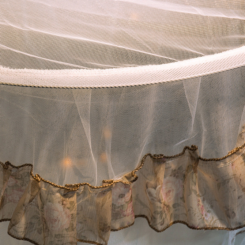 Princess Hanging Round Lace Canopy Bed Netting Comfy Student Dome Mosquito Net Insect Bed Canopy Net