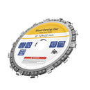 5 Inch Yellow/Purple Grinder Chain Disc 22mm Arbor 14 Teeth Wood Carving Disc For 125mm Angle Grinder