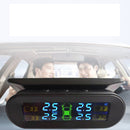 TPMS T10 Car Tire Pressure Monitor ASK External Sensor Wireless Solar USB Charging LCD Real-time Display Waterproof