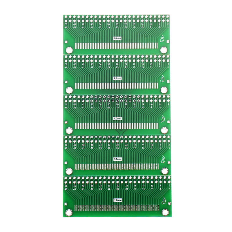 10PCS 50P 0.5mm/1mm FFC/FPC to DIP FFC 2.54/TFT LCD Adapter Plate IC Soket