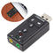 Bakeey USB 2.0 External Sound Card Channel 7.1 3.5mm Adapter Microphone Headphone Audio Interface