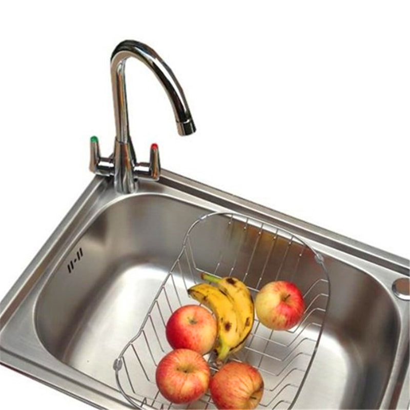 Brass Chrome Finish Kitchen Sink Faucet 360 Rotate Neck Spout Double Handle Water Mixer Tap