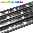 90x120cm 15W APP bluetooth 126LED RGB Under Car Tube Underglow body Strip Light Kit Wireless Control DC12V