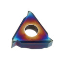 Drillpro 10pcs HRC45 Blue Nano 11ER A60 Carbide Insert External Threading Insert