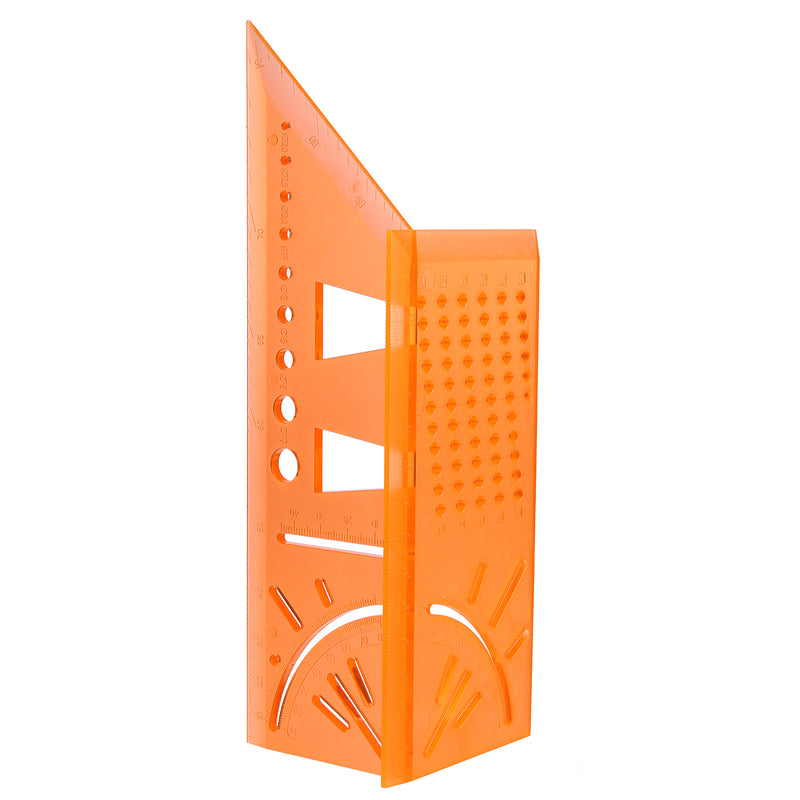 Woodworking Ruler 3D Mitre Angle Measuring Gauge Square Size Measure Hole Positioning Tool
