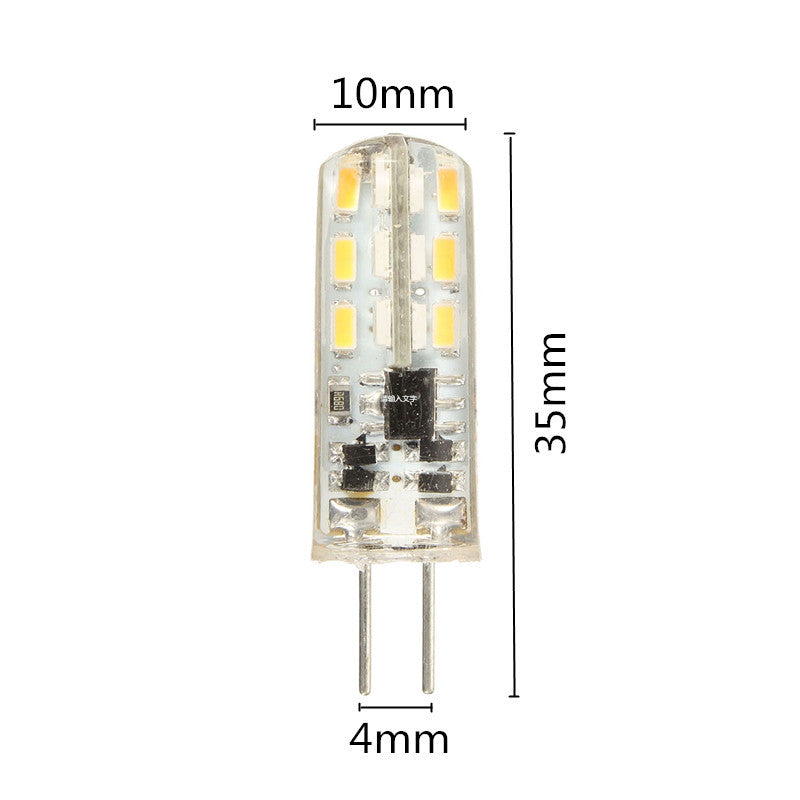 10X G4 1.5W 24 SMD 3014 LED Pure White Cool White Replace Halogen Bulb Lighting Bulb AC/DC 12V