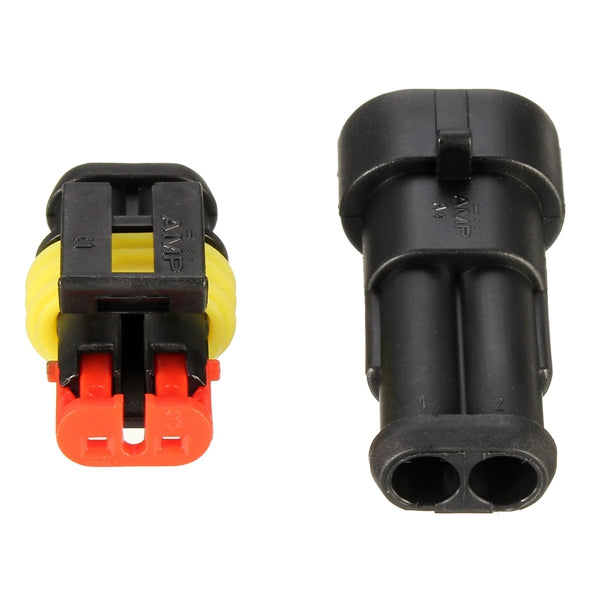 Waterproof PA66 2 Pin Way Wire Connector Terminals For Motorcycle Electrical Car Truck