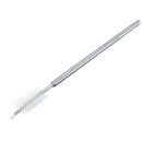 Reusable Collapsible Straw with Case & Brush Retractable Stainless Steel Metal Drinking Straws