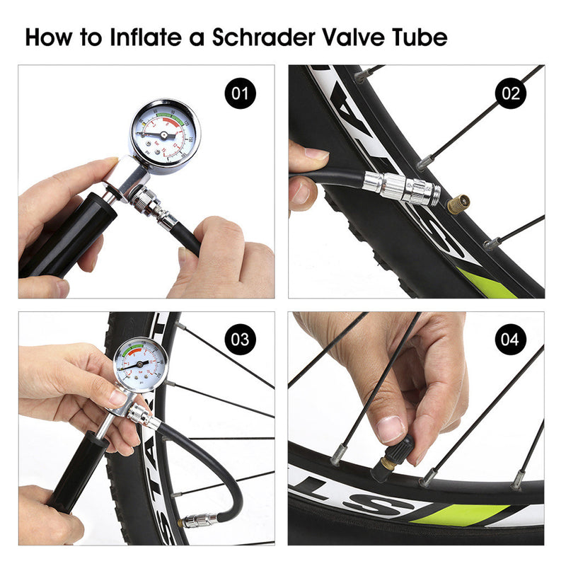 High Pressure mini Air Inflator 210 PSI Portable Pump for Xiaomi Ninebot Lime Bird Scooter Bicycle Ball