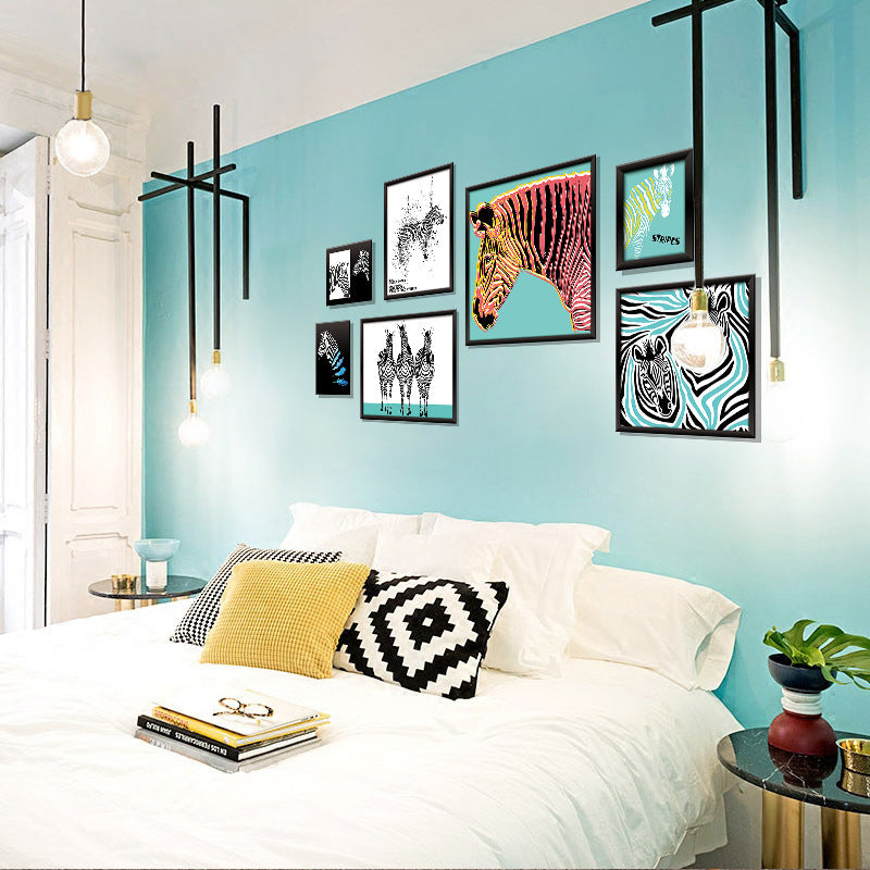Miico Seven-dimensional Stereo Photo Frame Art Zebra Wall Sticker