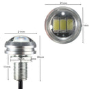 Pair 3W LED Eagle Eye Lamp Car Up Reverse Lamp Daytime Running Light DRL 3 Led