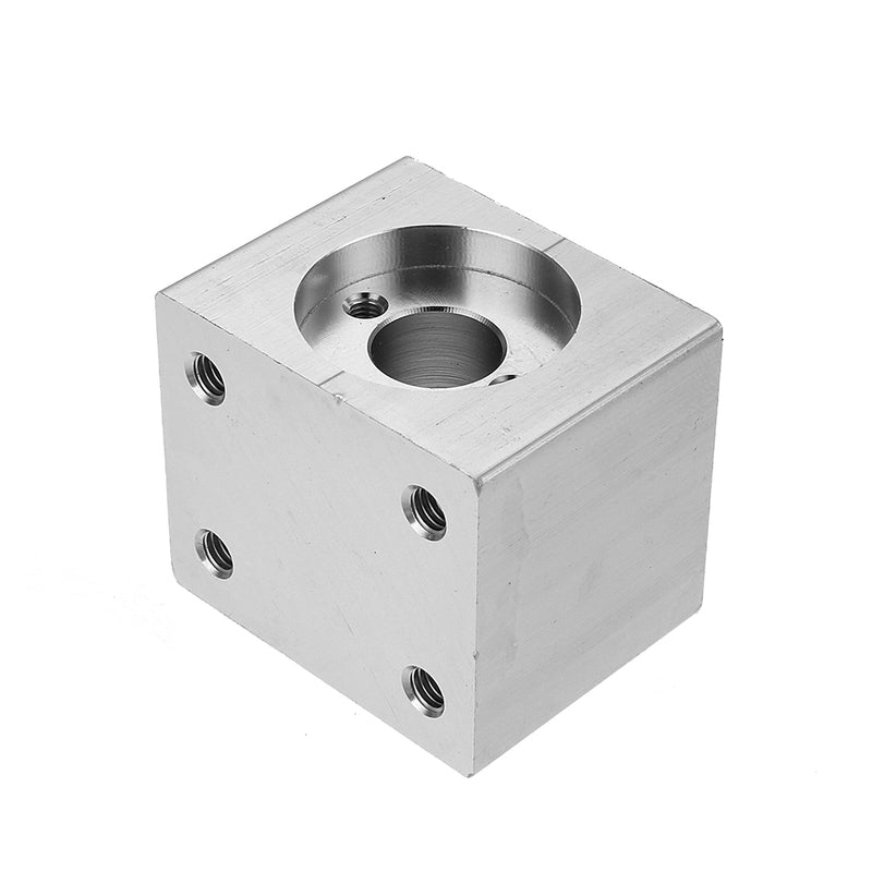 Aluminum Alloy Silver T8 Nut Housing Bracket with 2Pcs Screws for 3D Pritner Lead Screw