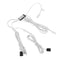 Lampow LP-5027M2 Silver / Black DC5-24V Double Head Door Mounted Sensor Switch High Power Wardrobe Double Head Switch