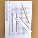 Multifunctional Angle Gauge Adjustable DIY Angle Ruler Protractor Math Geometry Drawing Ruler